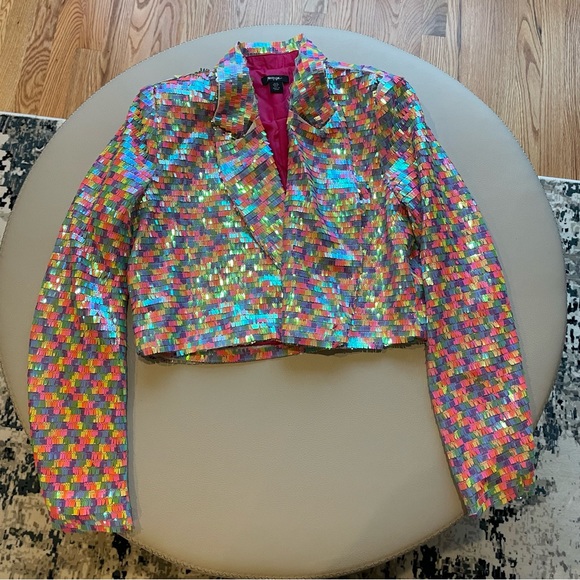 Nasty Gal Multi Color Sequin Blazer - Picture 13 of 14